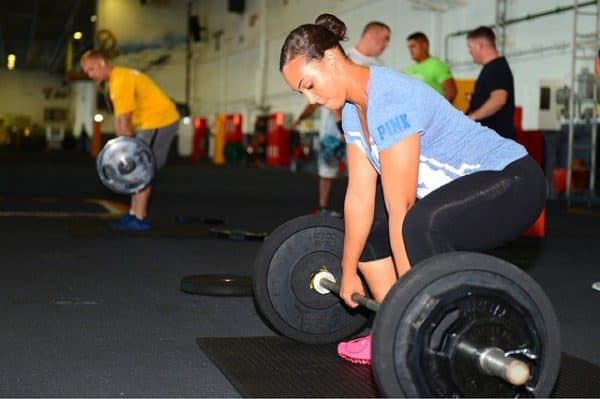 lifting weights