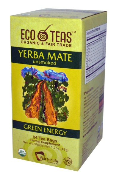 ECOTEAS Organic Yerba Mate Unsmoked Tea Bags