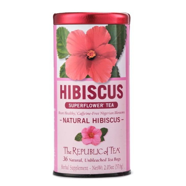 The Republic of Tea Natural Hibiscus Superflower Tea