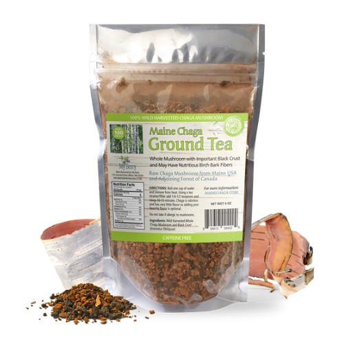 Maine Chaga Ground Tea Powder