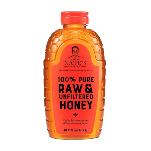 Nature Nate’s 100% Pure Organic, Raw, Unfiltered Honey