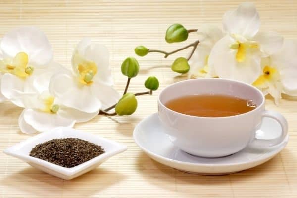 a cup of jasmine tea