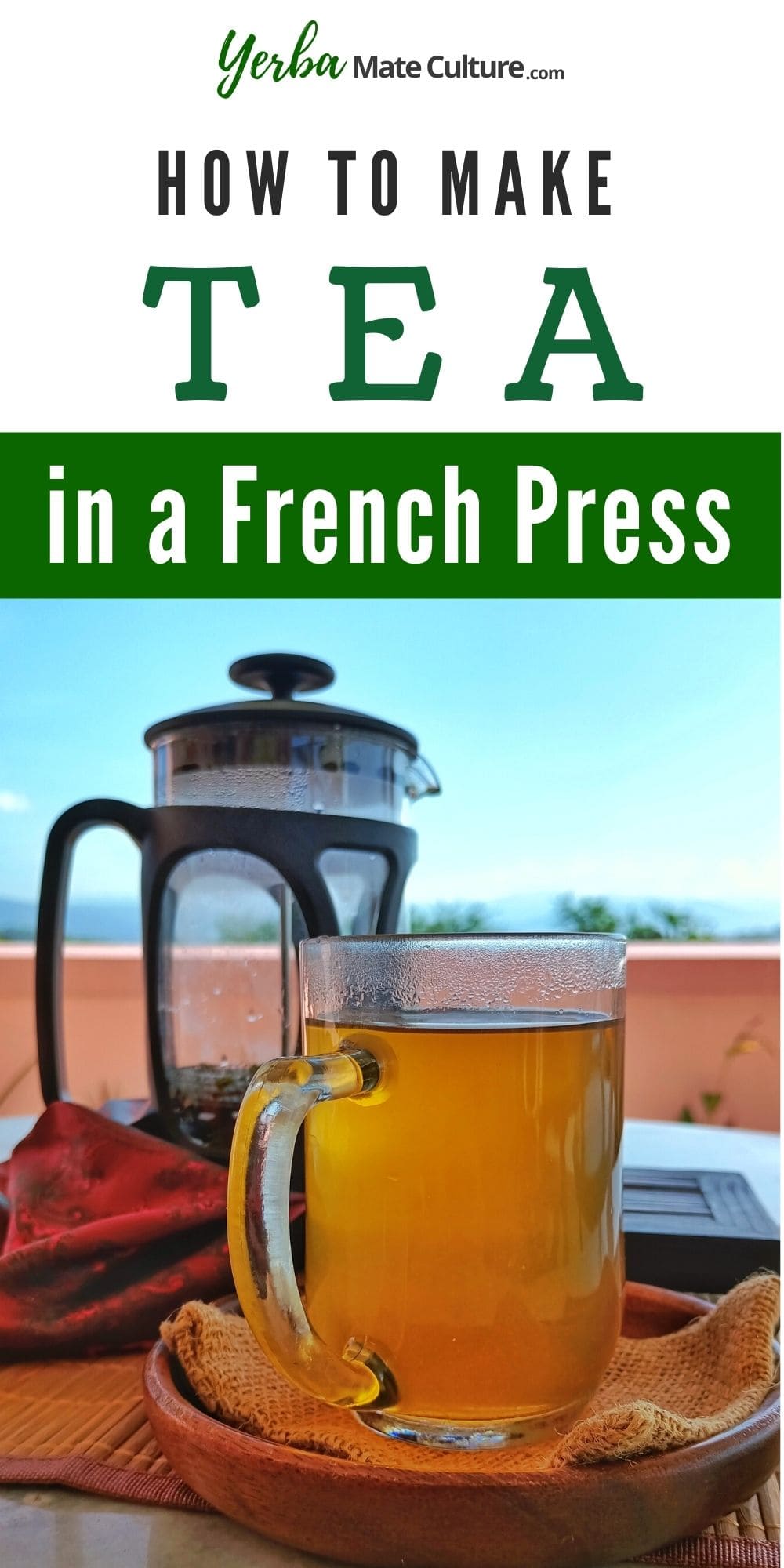 French press tea