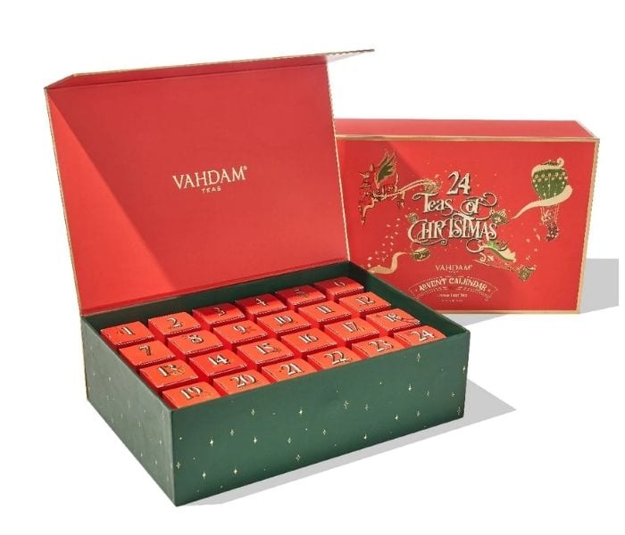 Vahdam Holiday Advent Calendar Christmas Gift Tea Set