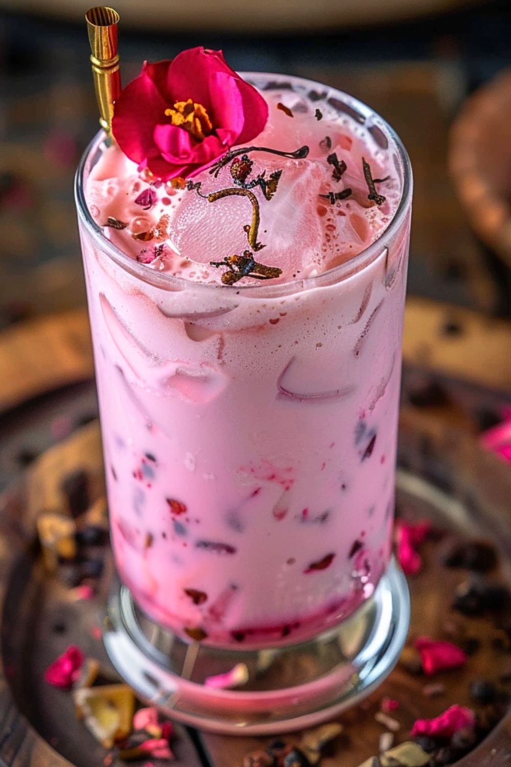 Iced Kashmiri Pink Chai